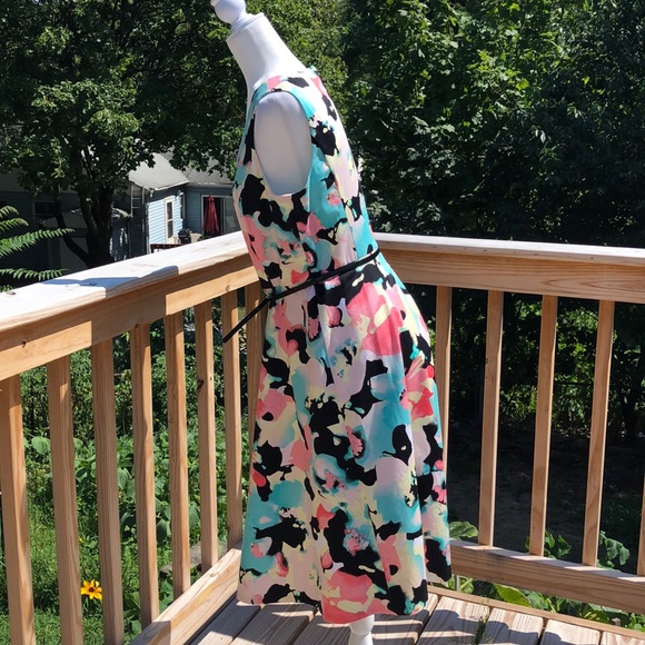 Black label by Evan Picone multicolor dress - Picture 3 of 4